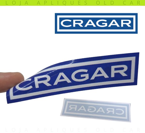 ADESIVO CRAGAR / DECORATIVO DE ÉPOCA / COLAGEM INTERNA NO VIDRO 10X2,5CM