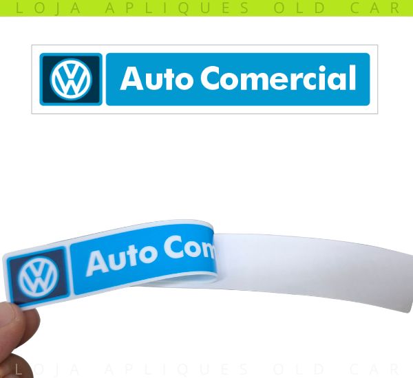ADESIVO CONCESSIONÁRIA AUTO COMERCIAL  / DECORATIVO DE ÉPOCA