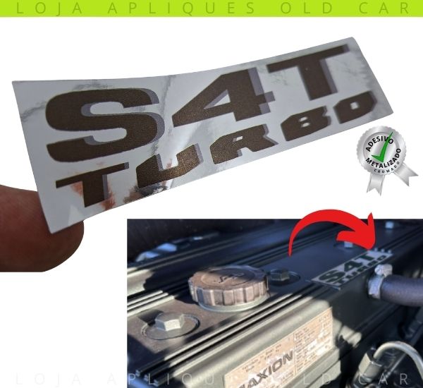 ADESIVO S4T TAMPA DE VÁLVULAS MOTOR MAXION D20 / ADESIVO METALIZADO DA TAMPA DE VÁLVULAS