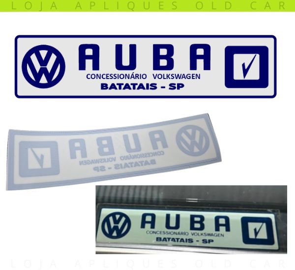 ADESIVO CONCESSIONÁRIA VOLKSWAGEN AUBA BATATAIS-SP