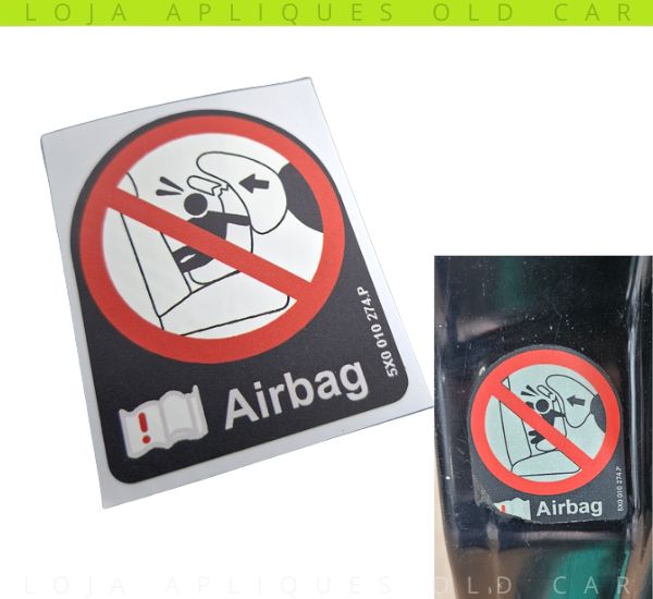 ADESIVO AIRBAG GOL G3 / ADESIVO VÃO DE PORTA LINHA GOL, PARATI, SAVEIRO G3 EQUIPADOS COM AIRBAG