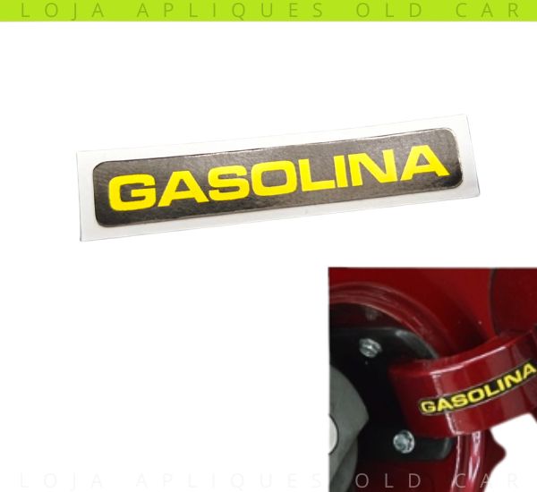 ETIQUETA GASOLINA PORTINHOLA DO TANQUE / CORSA WIND LINHA 94 A 2000