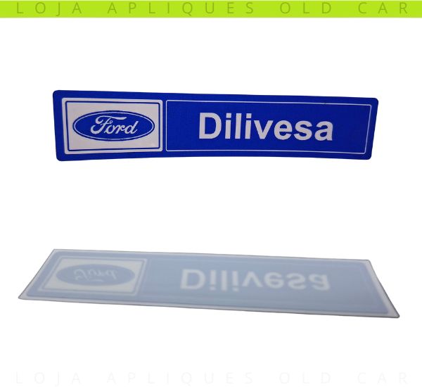 ADESIVO CONCESSIONÁRIA FORD DILIVESA  / DECORATIVO DE ÉPOCA