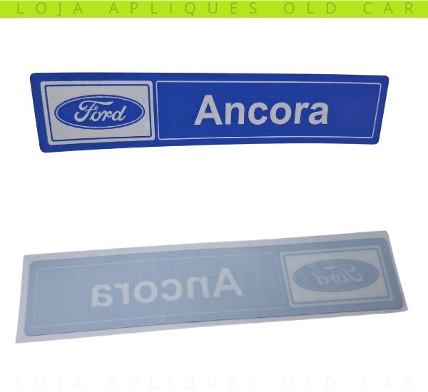 ADESIVO CONCESSIONÁRIA FORD ANCORA / DECORATIVO DE ÉPOCA