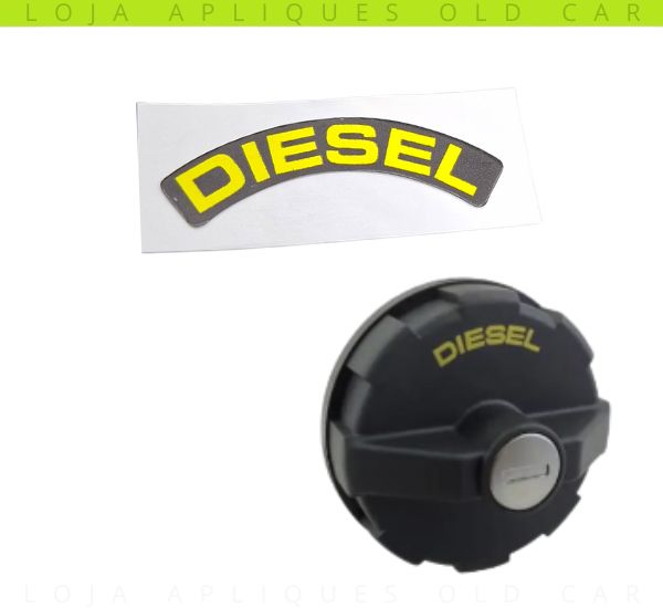 ADESIVO DIESEL PARA TAMPA DO TANQUE / SELO INDICATIVO DO COMBUSTÍVEL / PADRÃO TODOS MOVIDOS A DIESEL