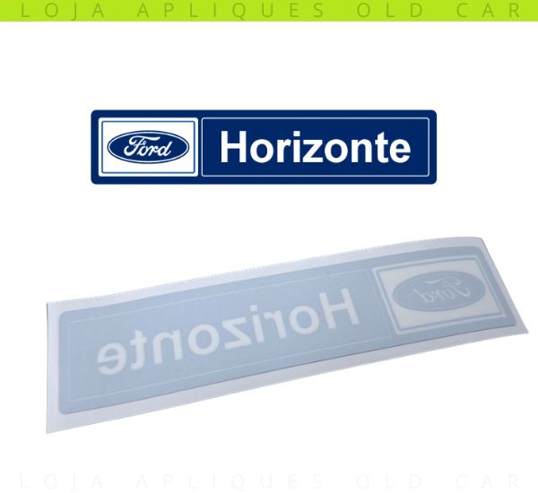 ADESIVO DECORATIVO CONCESSIONÁRIA FORD HORIZONTE / COLAGEM INTERNA / DECORATIVO DE ÉPOCA