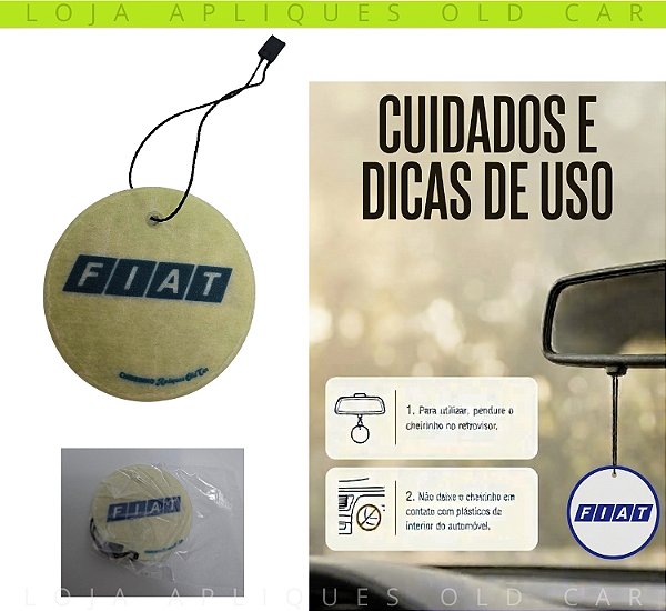 CHEIRINHO AROMATIZANTE AUTOMOTIVO FRAGRÂNCIA MELANCIA / CARROS FIAT / DIMENSÕES 6CM