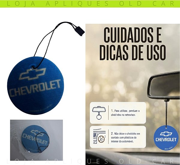 CHEIRINHO AROMATIZANTE AUTOMOTIVO FRAGRÂNCIA MELANCIA / CARROS CHEVROLET / DIMENSÕES 6CM