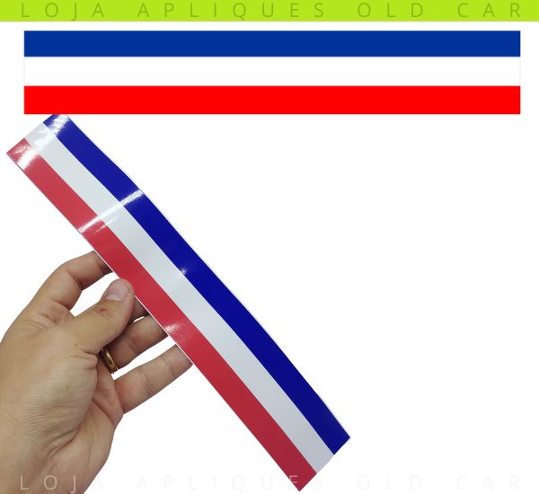 Adesivo Faixa Decorativa Cores - America / França - Faixa 30cm_x_5cm