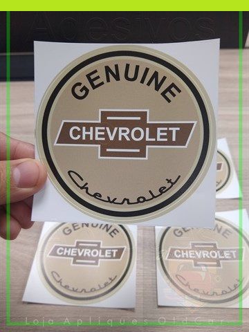 Adesivo Genuine Chevrolet - OLD CHEVROLET - Adesivo Decorativo