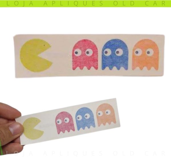 ADESIVO PAC-MAN / RETRÔ DECORATIVO DE ÉPOCA / JOGO CLÁSSICO ANOS 70, 80