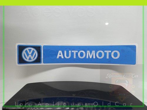 Adesivo Decorativo - Concessionária Volkswagen Automoto - Padrão de Época