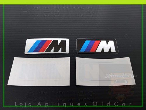 par Selos Motorsport Bmw - (adesivo Colagem Reversa Interno P/ Vidro)