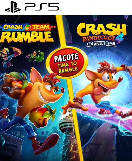 Crash Team Rumble™ + Crash Bandicoot™ 4: It’s About Time PS5 Midia Digital
