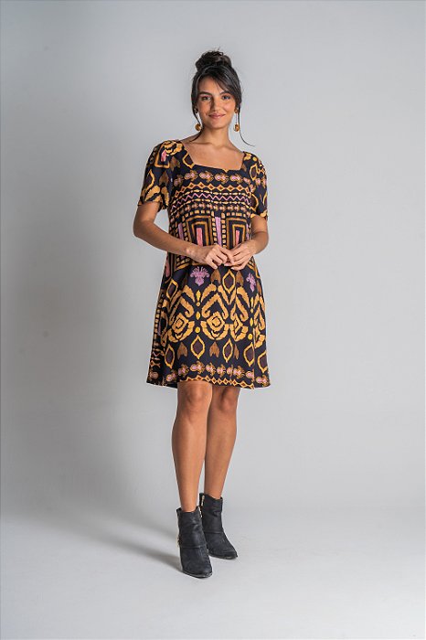 Vestido Curto Elementos