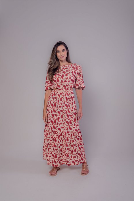 Vestido Midi Manga Vento