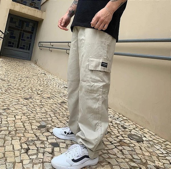 Calça Cargo Reta Stranger (Areia)