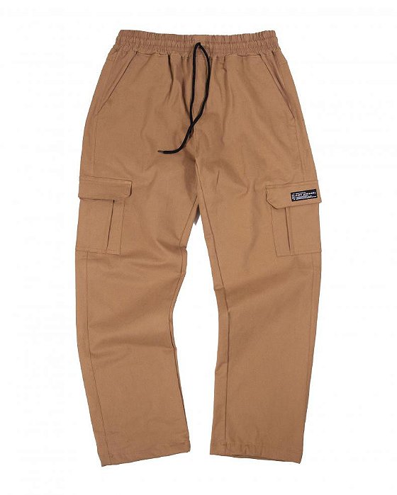 Calça Cargo Sarja Fire Reta Especial (Chocolate)