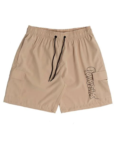 Shorts Surfavel Tactel Cargo Hollow Bomb (Bege)