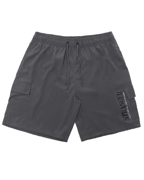 Shorts Stranger Tactel Cargo Fuck It Pay Me (Cinza)