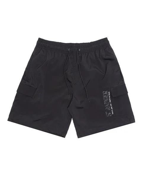 Shorts Stranger Tactel Cargo Fuck It Pay Me (Preto)