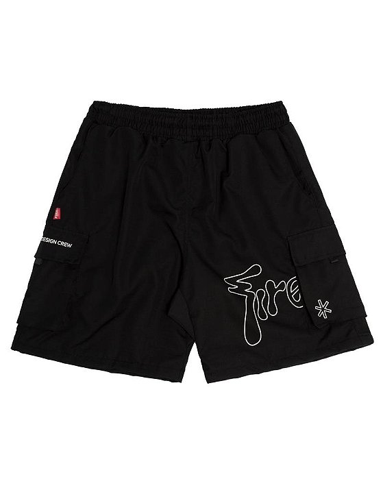 Bermuda Fire Rip Stop Forrada Star Letters (Preto)