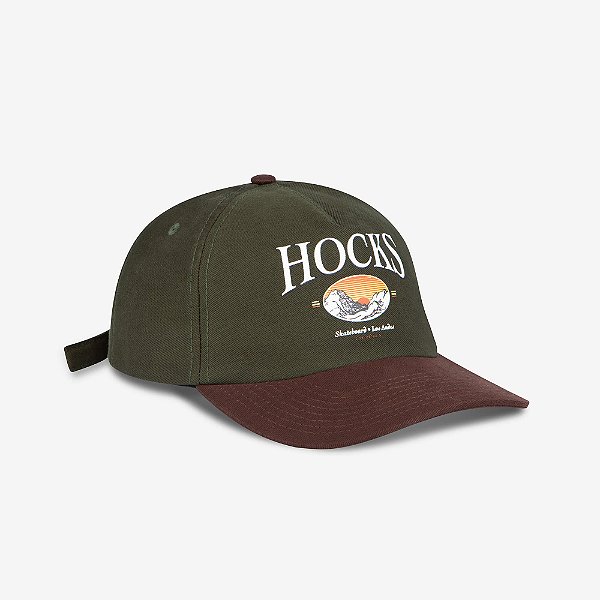 Boné Dad Hat Hocks Andes Strapback - Verde Musgo (Produto Unico)
