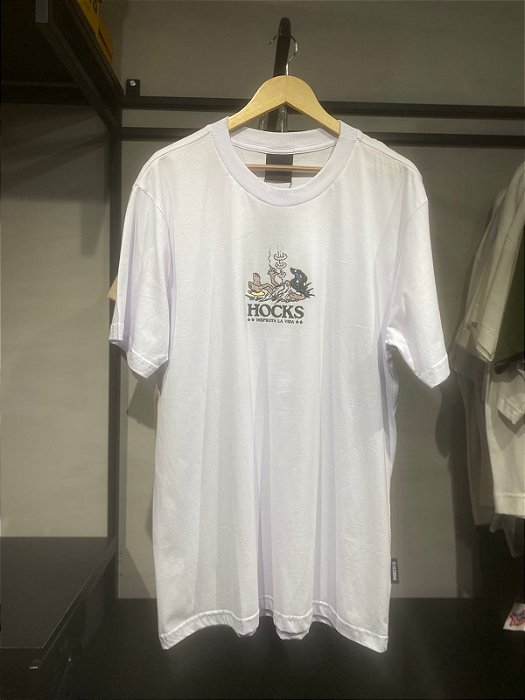 Camiseta HOCKS sk8 Desfruta La Vida (Branca)
