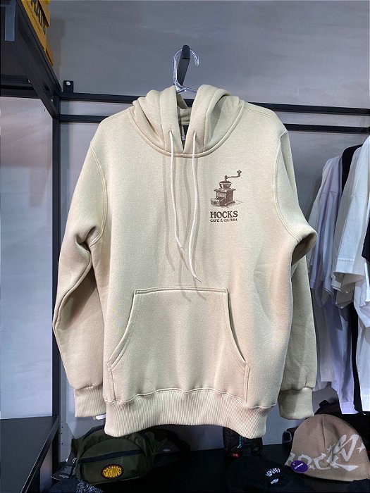 Moletom Blusa HOCKS "Café ´Cultura" (Bege)