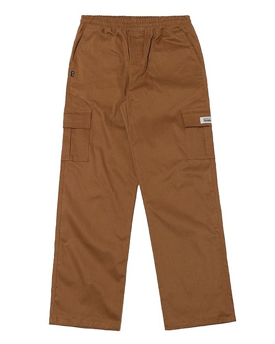 Calça Cargo Sarja Reta Stranger Street Design (Caramelo)