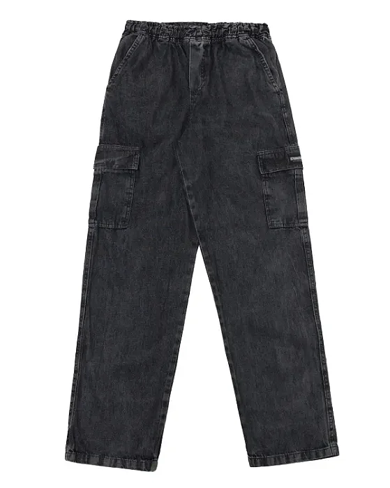 Calça Jeans Cargo Reta Stranger (Estonada)