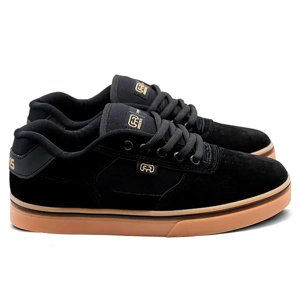 Tênis Hocks Flat Lite Preto Natural Camurça