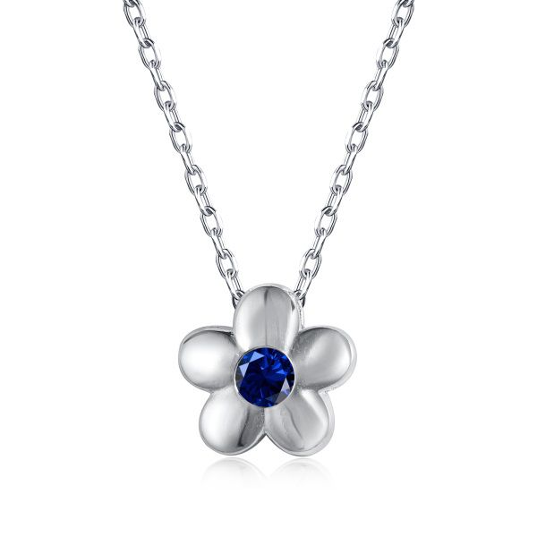 Colar infantil florzinha em prata 925 legitima de lei