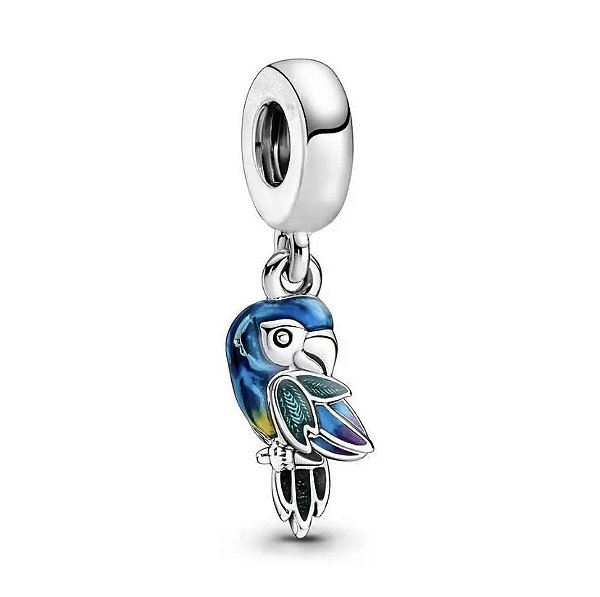 Berloque Arara Azul Em Prata 925 Eternal Joias