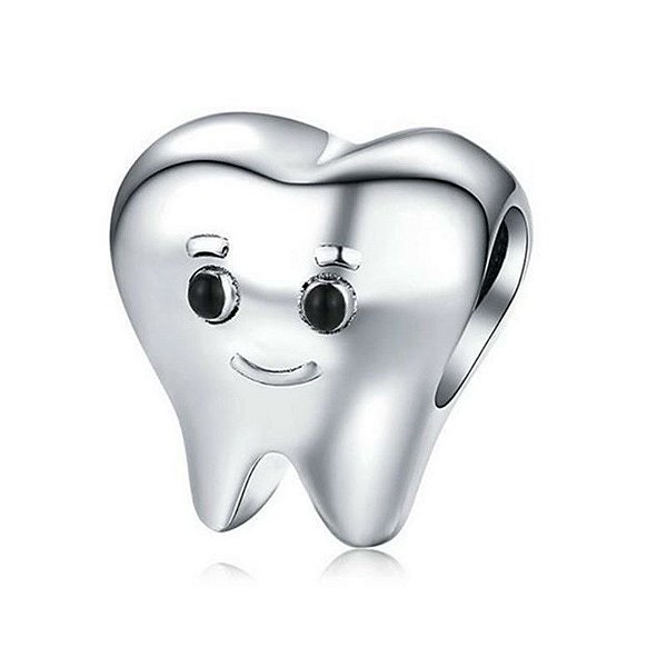 Berloque Dentinho Odonto Em Prata 925 legitima