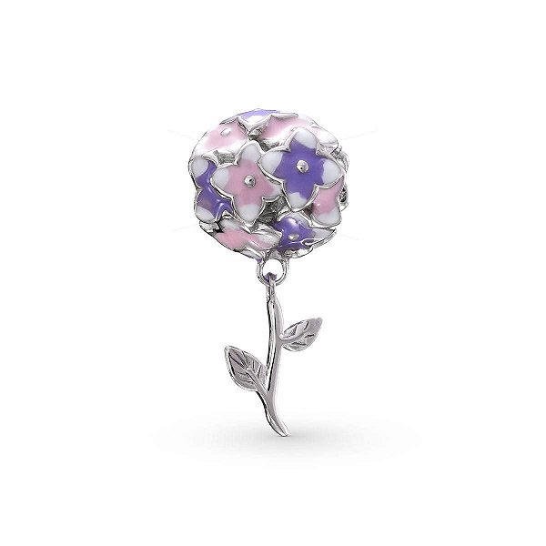Berloque Bouquet Hortensias Em Prata 925 Eternal Joias