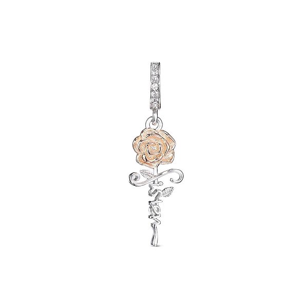 Berloque Pendente Rosa Sister Prata 925 Eternal joias