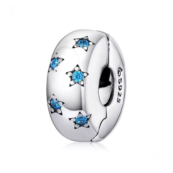 Clipes stopper estrelas Prata 925 legitima Eternal original