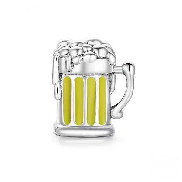 Berloque Chopp Cervejinha Prata 925 Legitima Eternal Joias