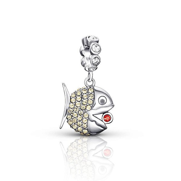Berloque peixinho dourado Eternal Original Prata 925 de lei