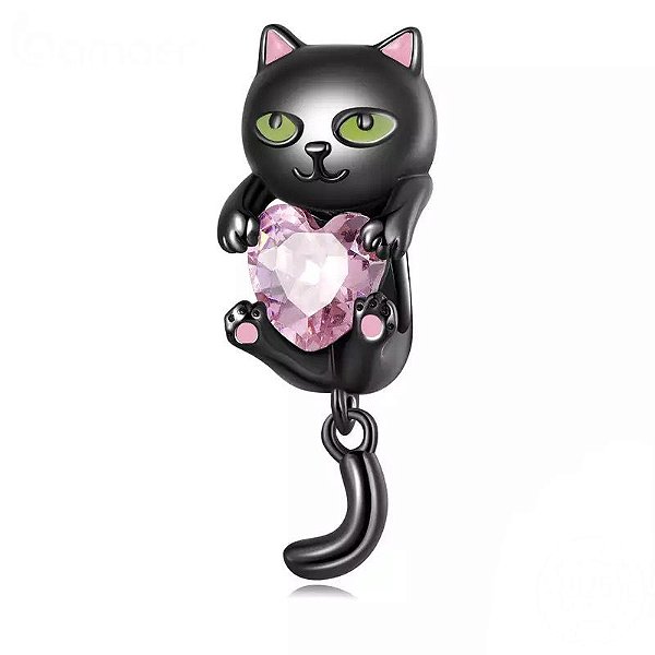 Berloque Gatinho Fofo Prata 925 legitima legitima