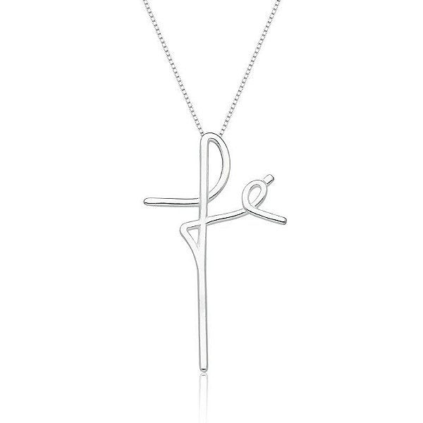 Colar Fé Prata 925 legitima Eternal Joias