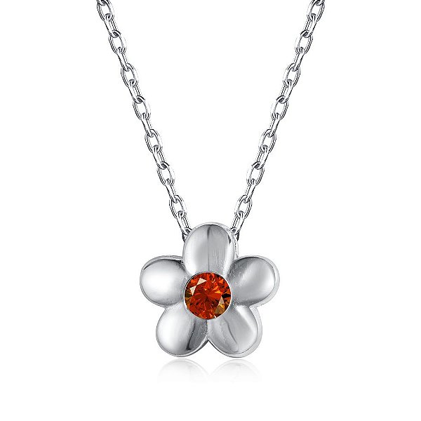 Colar florzinha infantil em prata 925 legitima de lei