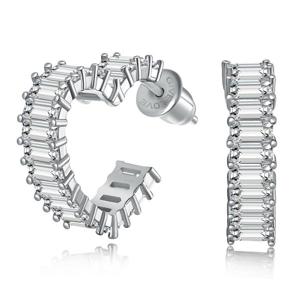 Brinco Argola Coração Em Prata 925 Eternal Joias