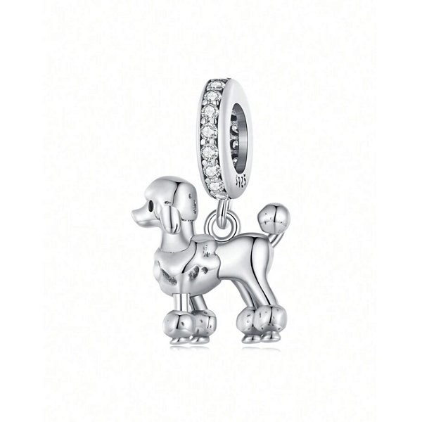 Berloque Cachorro Poodle Prata 925 Eternal Joias original