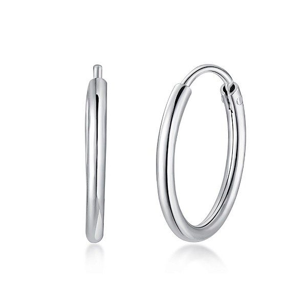 Brinco Mini Argolinha em Prata 925 Eternal Joias