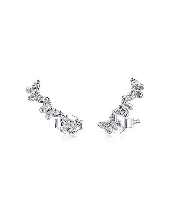 Brinco Ear Cuff Borboletas em prata 925 Eternal Joias