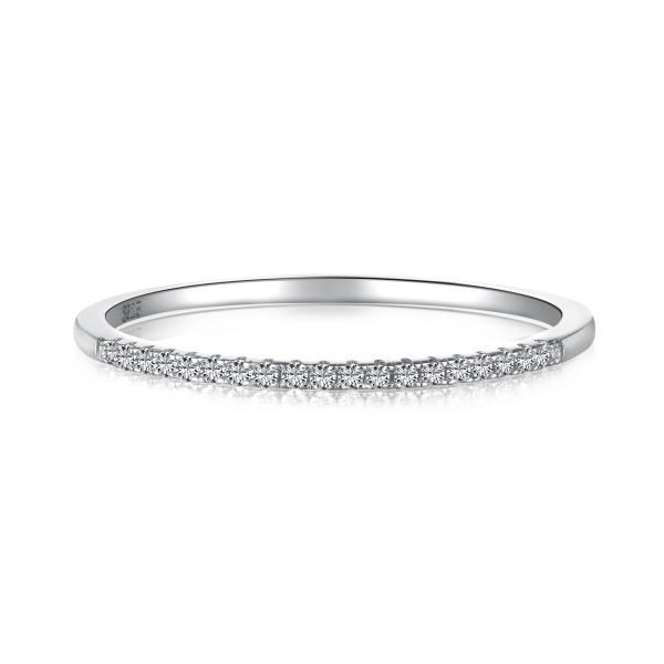 Anel cristal cravejado Prata 925 legitima de lei