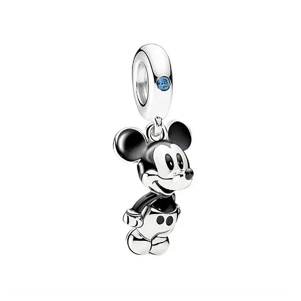 Berloque Pendente Mickey Em Prata Legítima 925 Eternal Joias