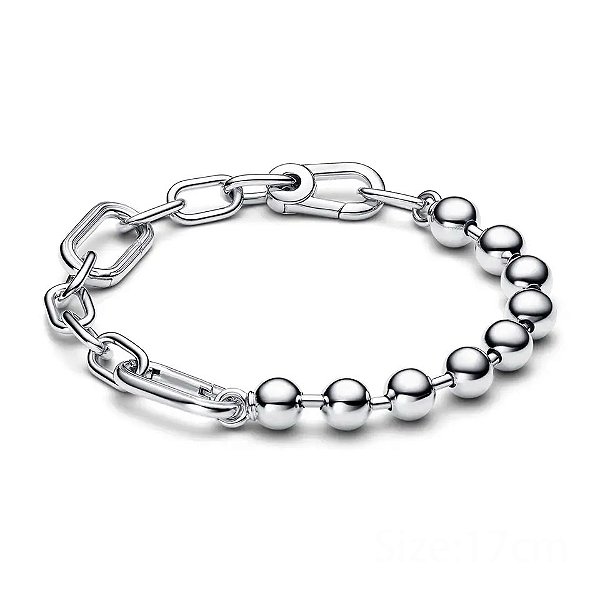 Pulseira Link Me Prata Legítima 925 Eternal Joias